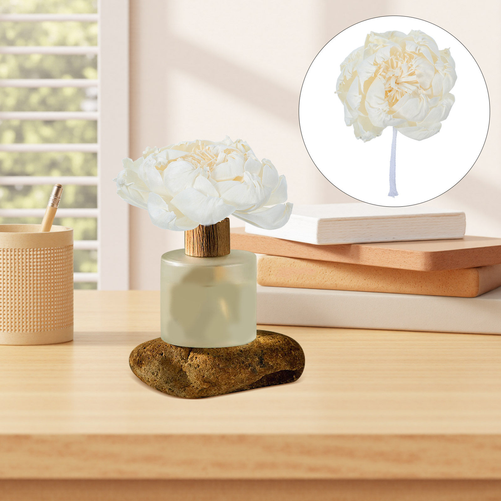 Home And You Fragrance Diffuser - Peony Head Fragrance Diffuser 12Cm Faux