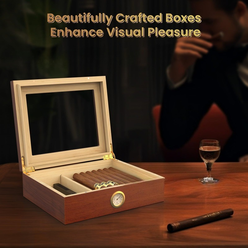 Cigar Humidor Box Cigar Case w - Home Fragrance Maple Walnut review and price