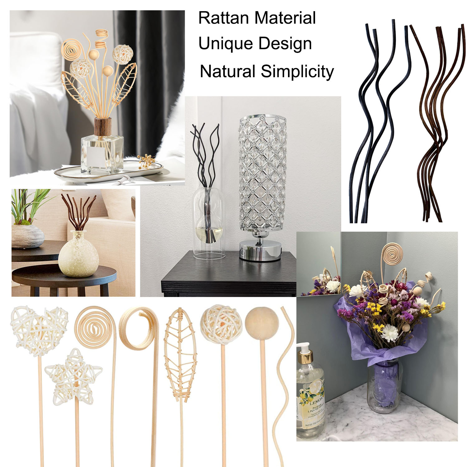 5/15Pcs Long Wavy Rattan Reed  - Home Fragrance Diffuser Refills review and price