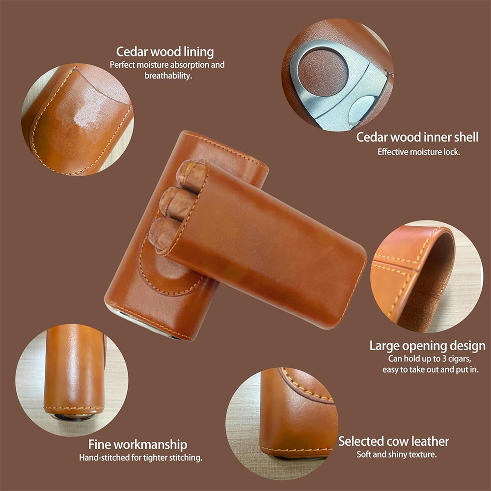 Cigar Case Travel Humidor Kit  - Home Fragrance Maple Walnut review and price