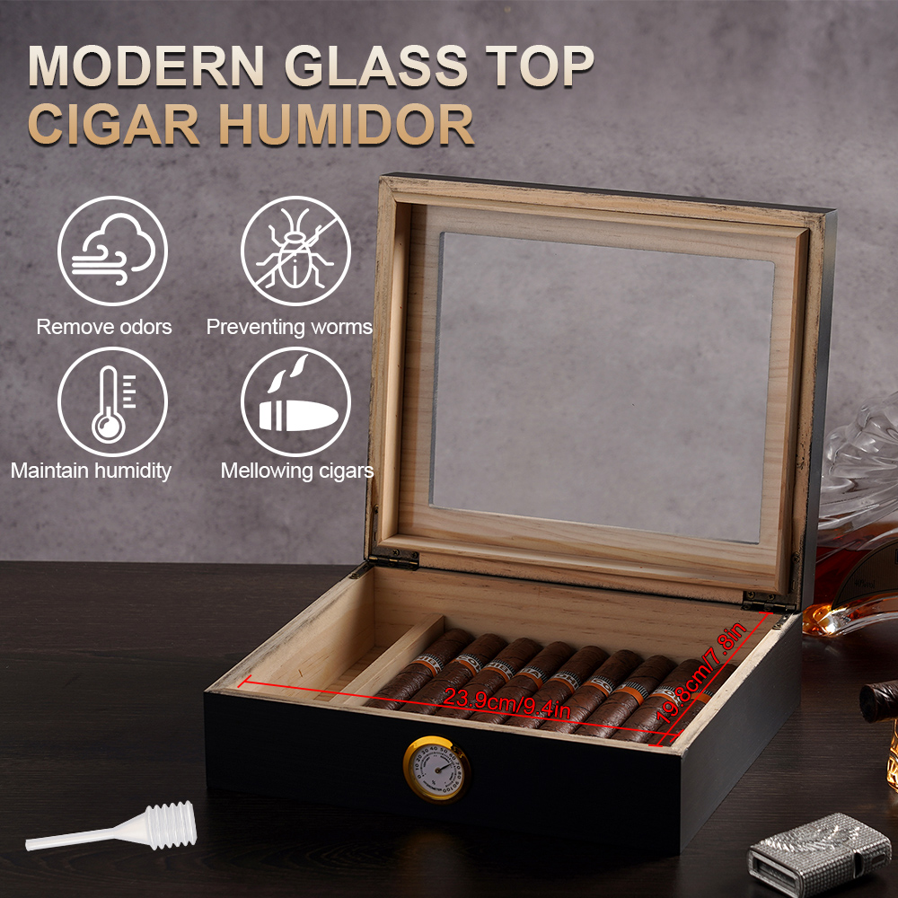 20-30 Cigar Humidor Cedar Wood - Home Fragrance Maple Walnut review and price