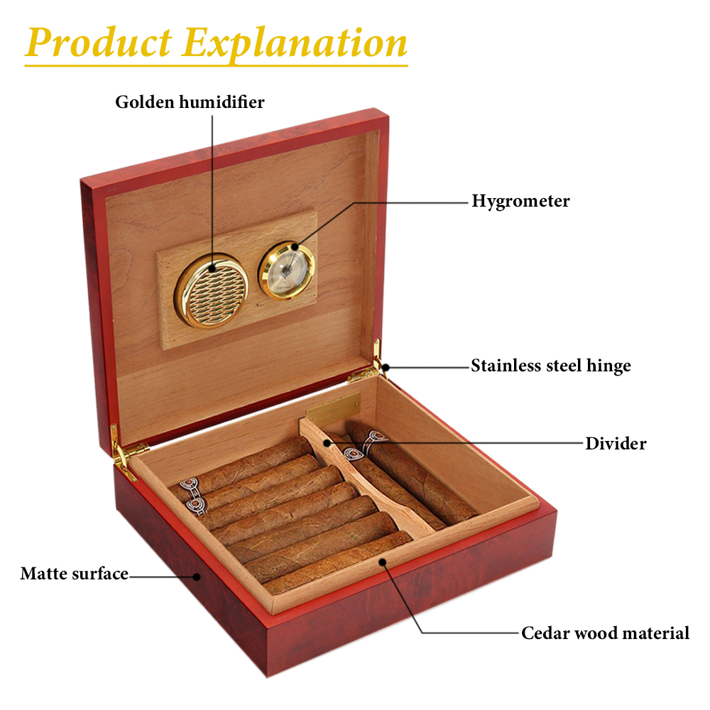 20Count Cigar Humidor Box Ceda - Home Fragrance Maple Walnut review and price