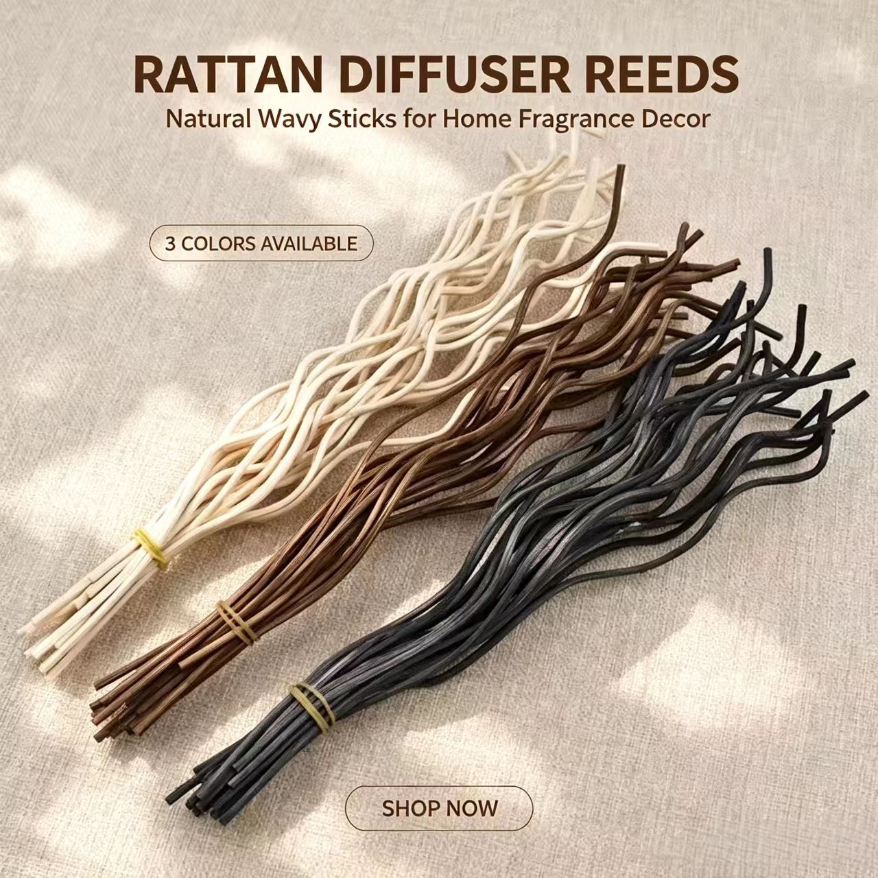 20Pcs Long Wavy Rattan Reed Di - Home Fragrance Diffuser Refills review and price