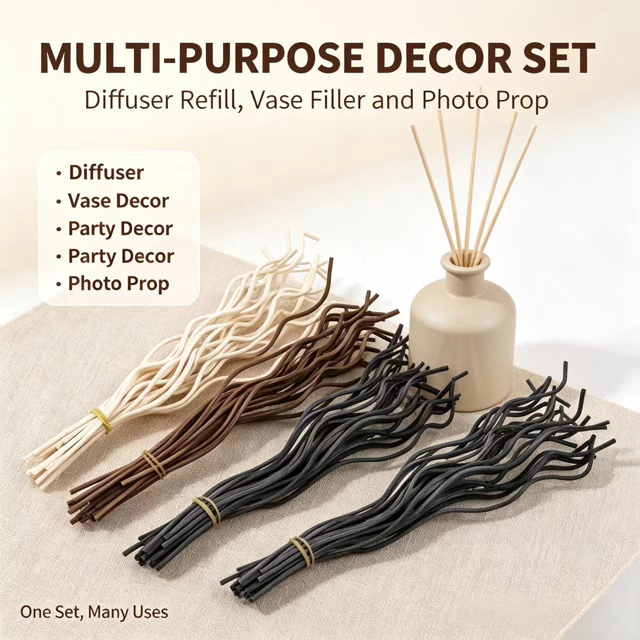 20Pcs Long Wavy Rattan Reed Di - Home Fragrance Diffuser Refills review and price
