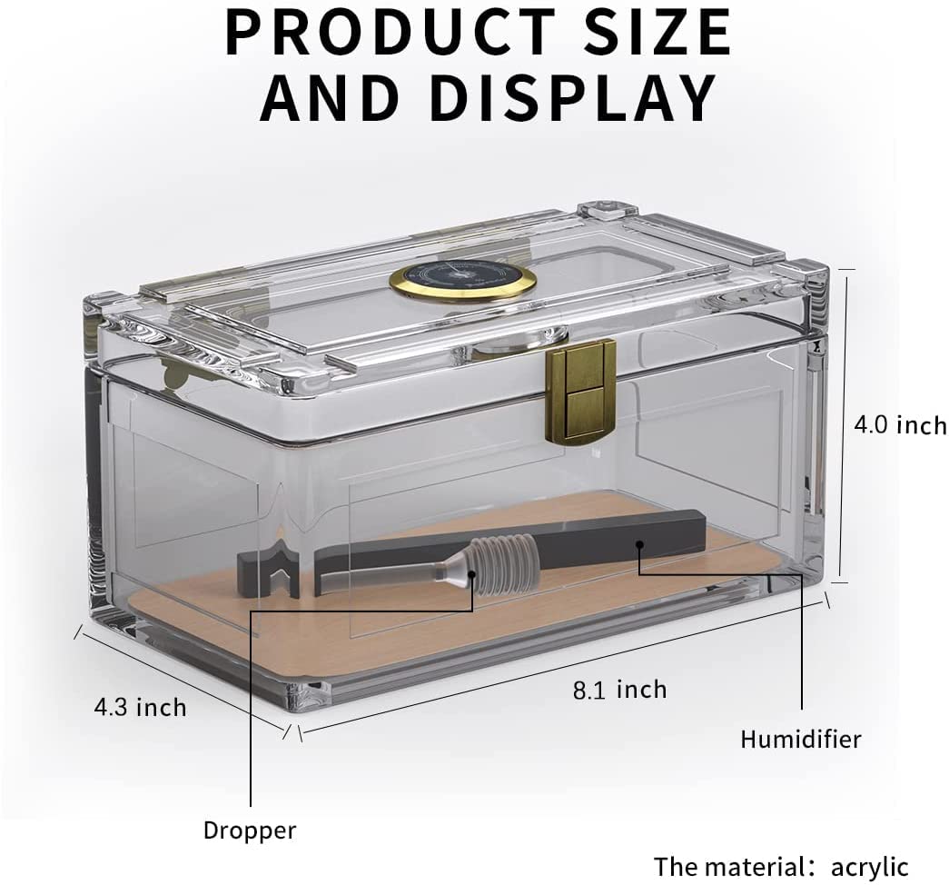 Acrylic Cigar Humidor With Ced - Home Fragrance Maple Walnut review and price